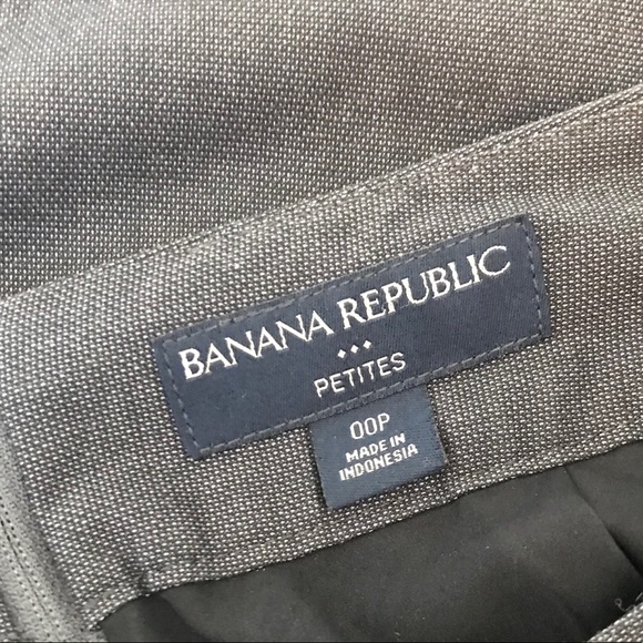 P00 Banana Republic Charcoal Suit Skirt - Picture 4 of 6